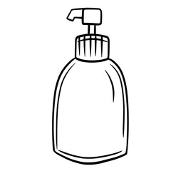 Liquid soap line art