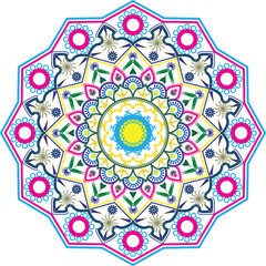 This is simple and vector mandala background and it is editable.