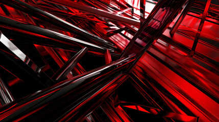 red abstract background, geometric lines