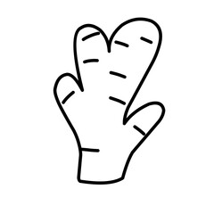 Natural food outline icon