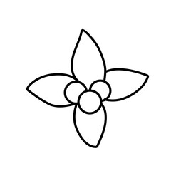 Natural food outline icon