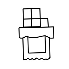 Natural food outline icon