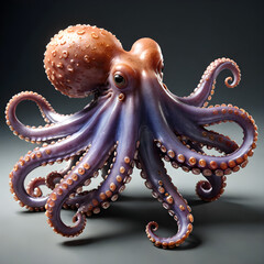 Fototapeta premium octopus on black