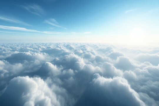 Blue sky and white clouds