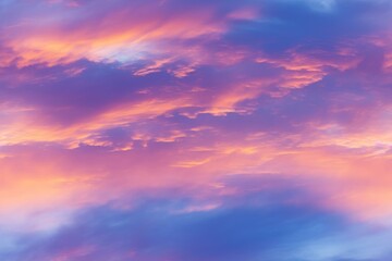 Fototapeta premium gradient sunset sky with pink orange and blue colors