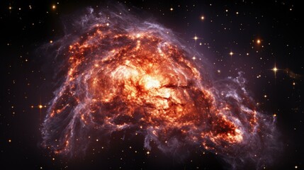 Amazing Space Galaxy with Stars and Nebula