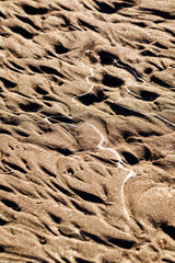 Sand on the beach of Les Marines, Denia.