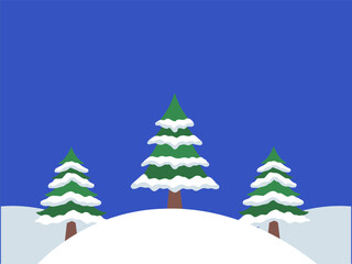 Christmas Tree Frame Background Illustration
