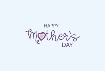 Happy Mother`s Day Typography Design isolated Vector.