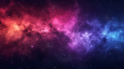 Naklejka premium Amazing space background with colorful nebula and stars