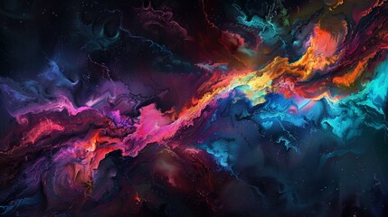 Vibrant cosmic dance in spectral hues