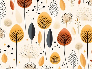 Neutral prints in warm tones, simple seamless pattern ideal for cozy fabric and textile design ,  seamless pattern