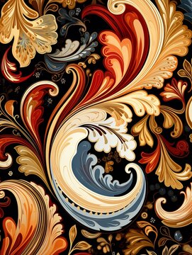 Etro prints in autumnal shades, simple paisley seamless pattern ideal for sophisticated fabric design ,  seamless pattern