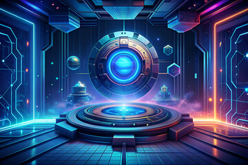 futuristic technology background