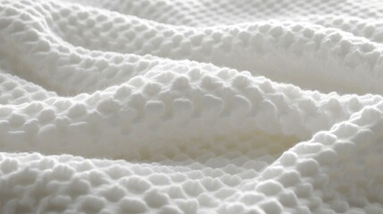 White fabric with a honeycomb pattern - obrazy, fototapety, plakaty