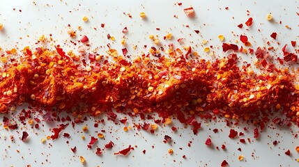 Aesthetic Display of Red Pepper Flakes