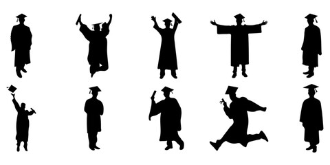 Man Graduation Silhouette