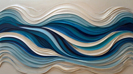 Abstract representation of sculpted waves