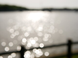 the surface of a river