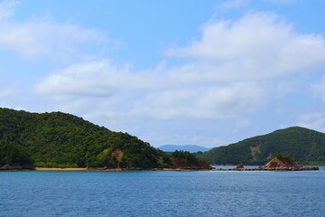 加計呂麻島の海岸と森林