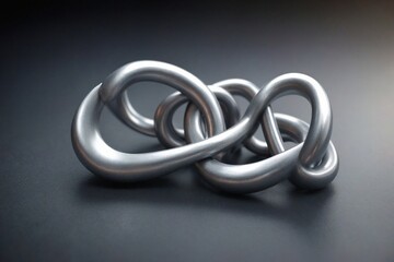 silver ring on white background