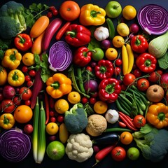 Vibrant Vegetable Medley: An Array of Fresh Produce