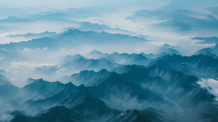 mountains, clouds, landscape, nature, background