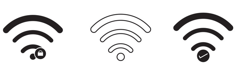 Antenna icon set. Radio antenna icon. Radio tower icons. Communication towers collection. Transmitter receiver wireless signal icons. Vector