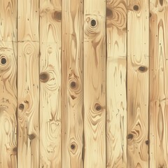 A seamless knotty pine wooden fence texture