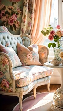 sofa and table