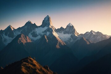 Fototapeta premium sunrise in the mountains