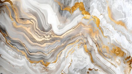 Obraz premium Elegant Marble Texture with Intricate Abstract Patterns and Luxurious Golden Accents