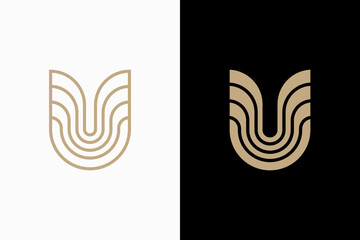 Letter U Luxury Vector Logo Premium  © beryl.std
