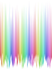 Pastel rainbow stripes gradient with squares mosaic pattern, white background, vector graphic wallpaper or leaflet
