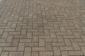 Close-up of a cobblestone walkway