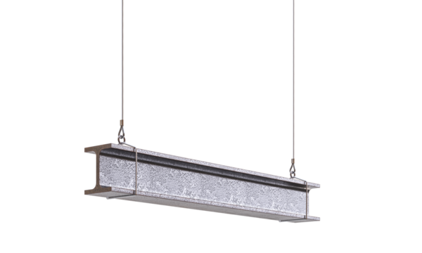 isolated metal girdle on a white background