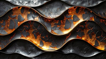 Intense flames engulf a metal wall in a close-up shot, showcasing the raw power and danger of fire against industrial materials