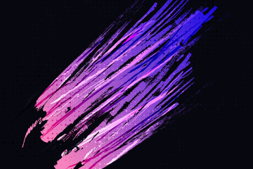 Colorful Gradient Brush Texture Background with Halftone Effect. Sport Background with Grunge Style