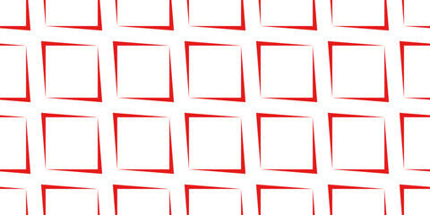 Abstract vector pointed frames in grid seamless pattern