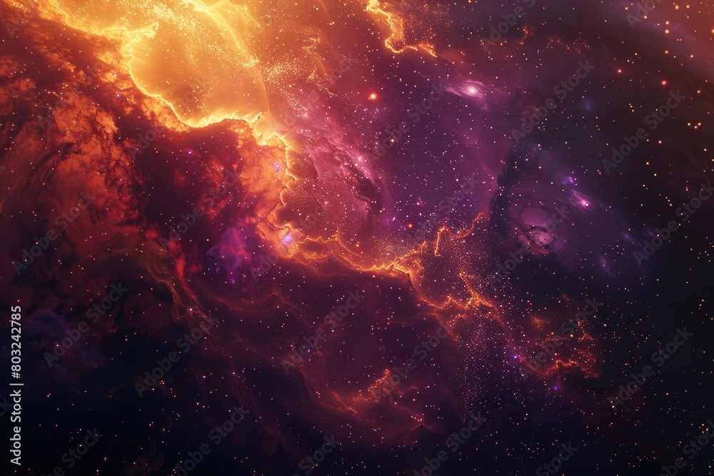 Aufkleber a stunning view of a space filled with stars and nebulas. perfect for science or astronomy projects