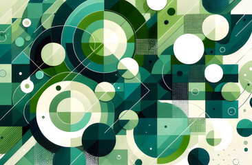 An abstract green geometric background