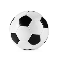 Obraz premium One soccer ball isolated on white. Sport equipment