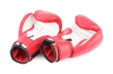 Boxing gloves isolated on white. Sport equipment