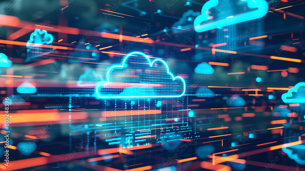 Poster cloud-based data analytics platforms, processing large volumes of data to extract valuable insights 