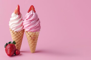 Sweet dessert with fresh strawberries, ideal for summer menus