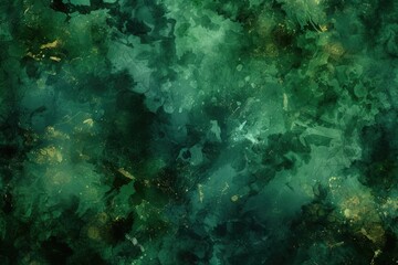 A unique abstract background with green and black colors, featuring yellow spots. Ideal for design projects and artistic creations