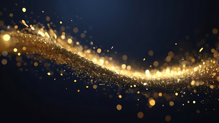 Psd black background abstract glitter lights gold and black bokeh background black texture dark