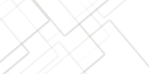 Abstract white square shape geometric line background. vector illustration, White Business Style Background white paper texture. Template for branding business technology concept design.
