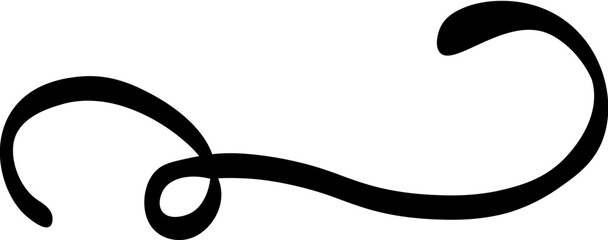 Сurly element swirl icon .Calligraphic swirl icon .Swoosh and swash symbol. 