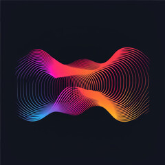 Blue abstract fractal background with swirling curves and light for a futuristic design